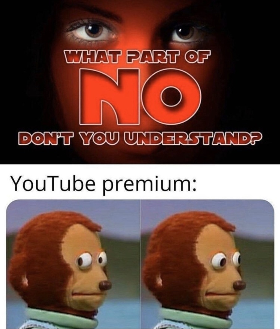YouTube premium: - meme