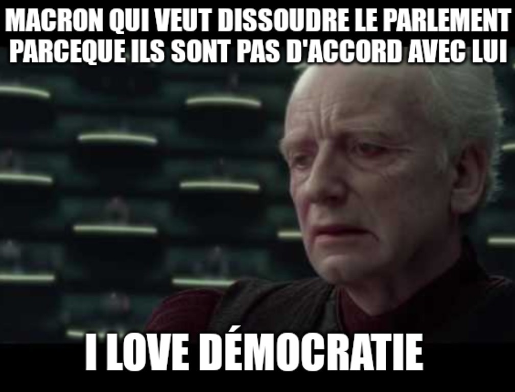 Macron quand il est pas content - meme
