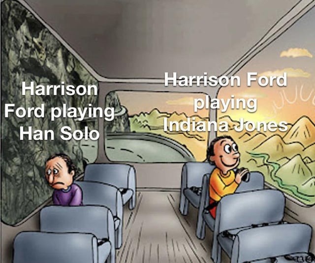 Harrison Ford playing Indiana Jones 5 - meme