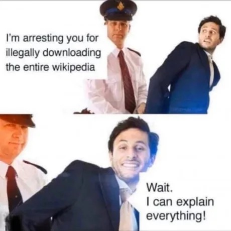 Wikipedia jokes - meme