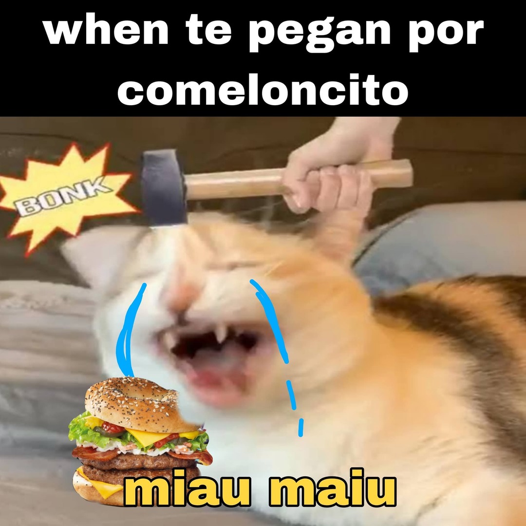 Yo ese con mi burger - meme