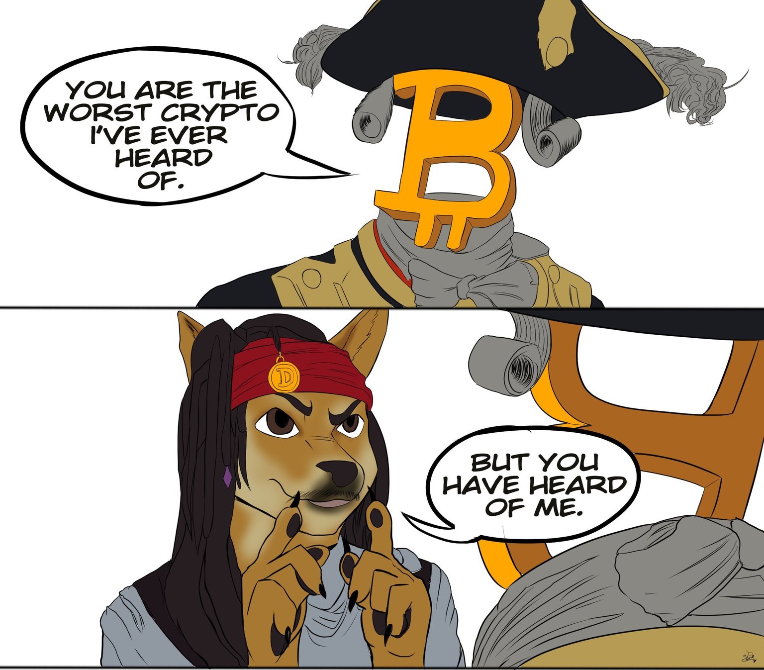 Dogecoin is pretty cool - meme