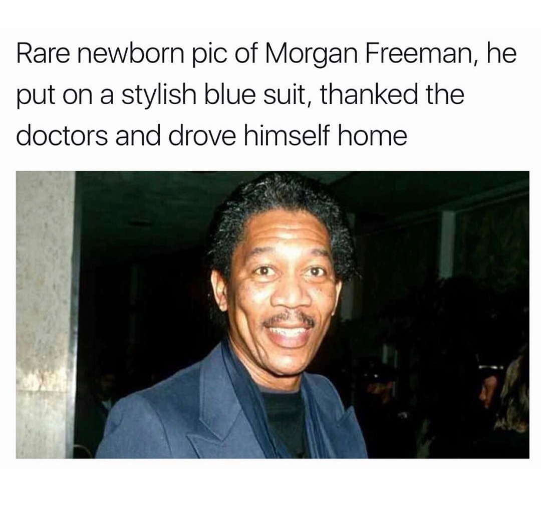 Baby Morgan Freeman - meme