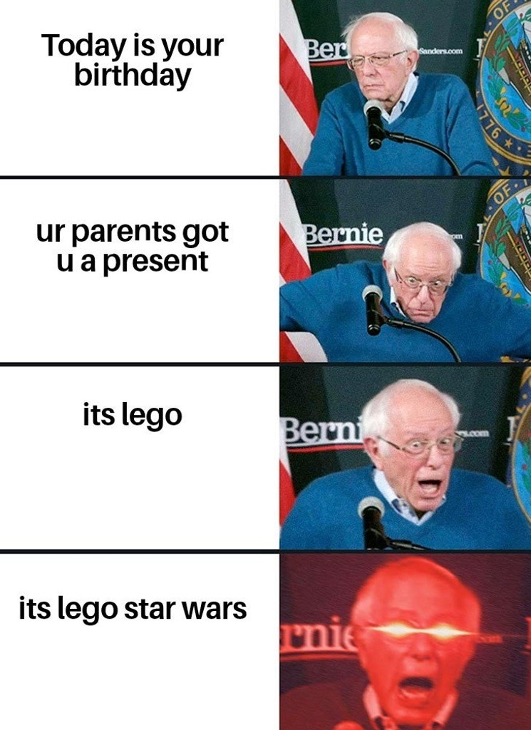 Lego star wars for my birthday please - meme