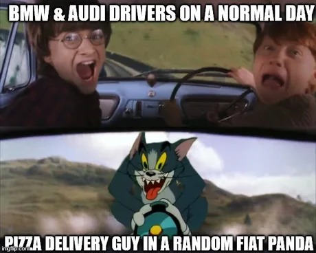 Pizza delivery guys - meme