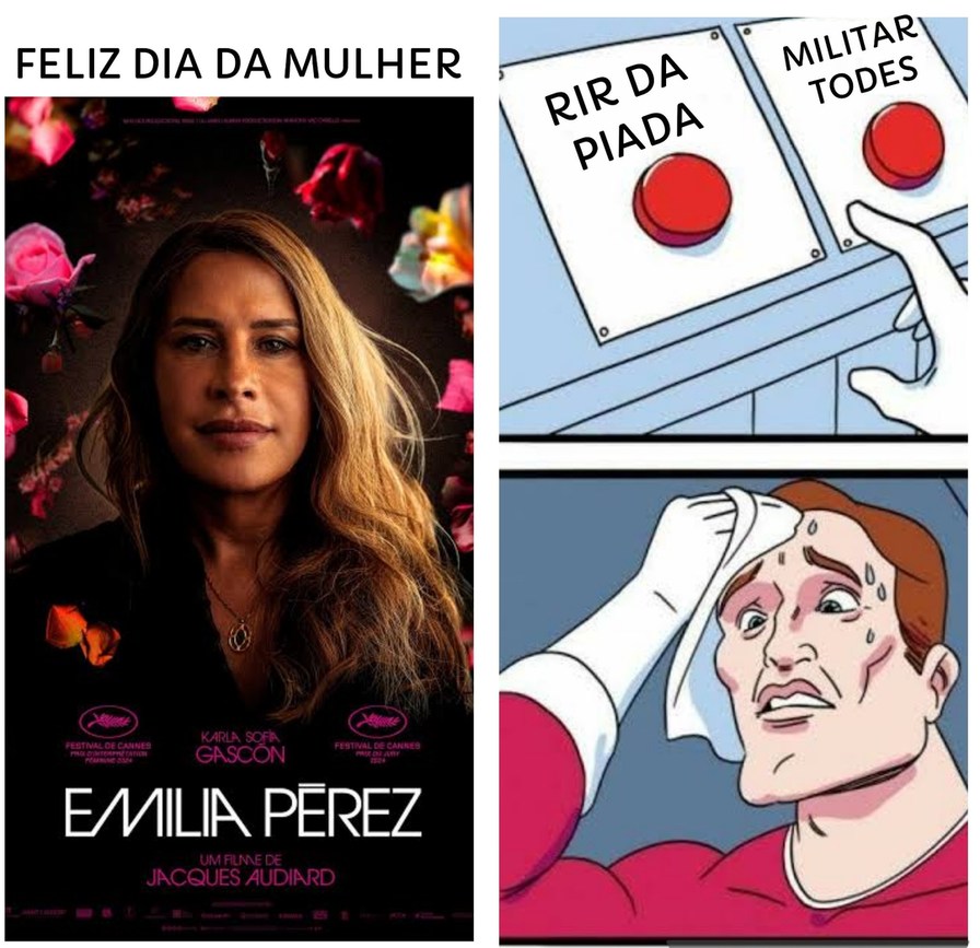 Azul ou vermelha? - meme