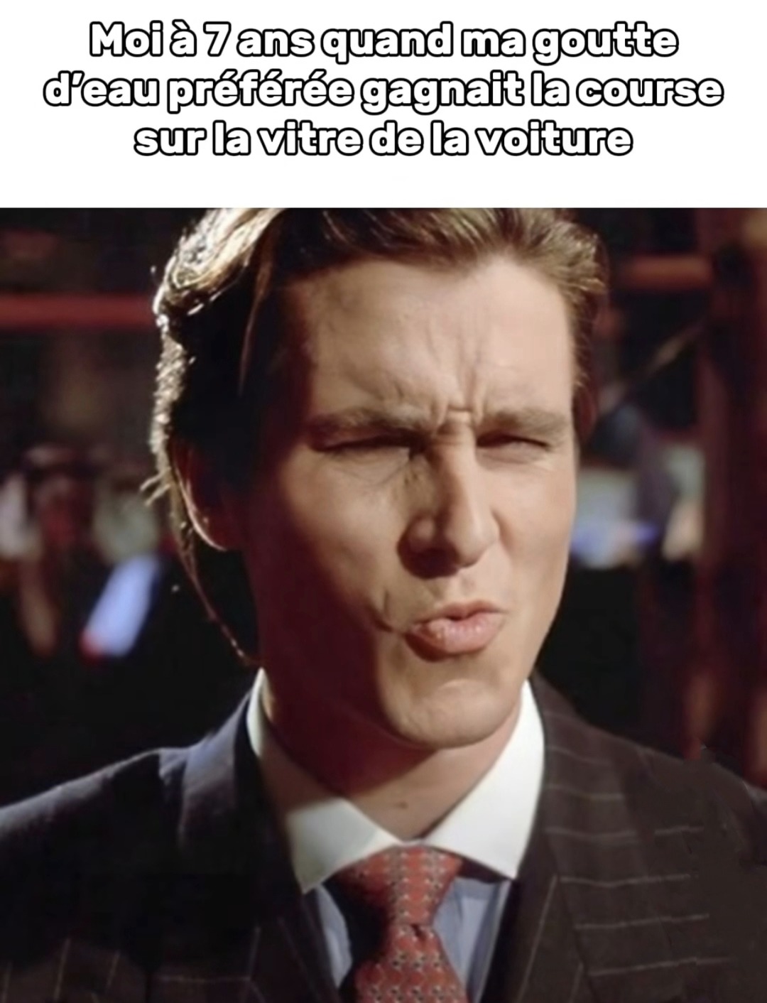 Quand une goutte d’eau décide de ruiner ta journée en voiture - meme