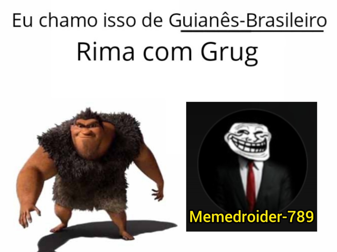 Rima com Grug - meme