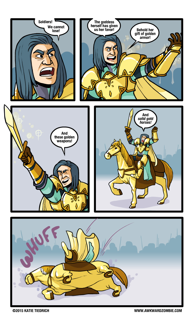 Gold armor may not be the best - meme