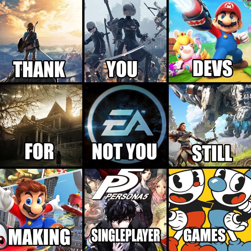 Not You, EA - meme