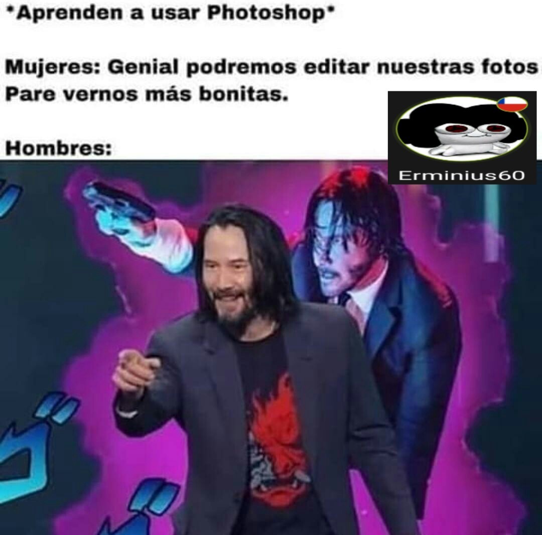 Keanu Reeves es de jojos xd - meme