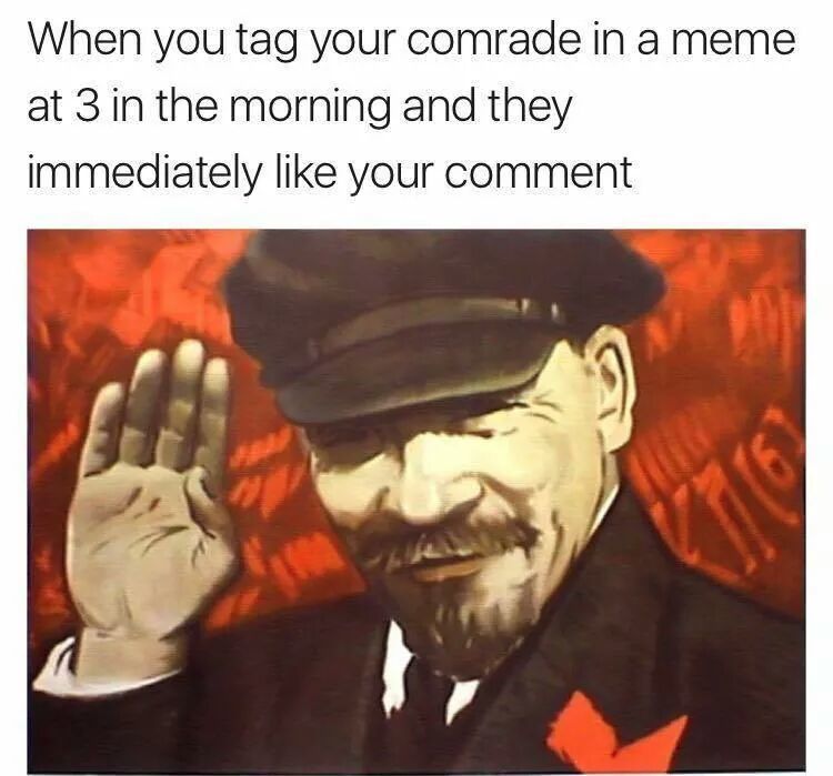 Salutes in communist* - meme
