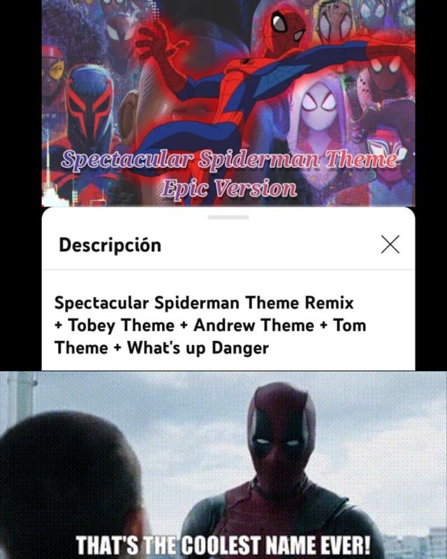 Spectacular Spiderman Theme Remix - meme