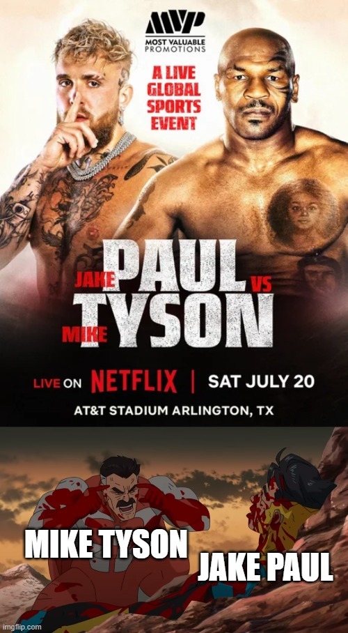 Mike Tyson vs Jake Paul meme
