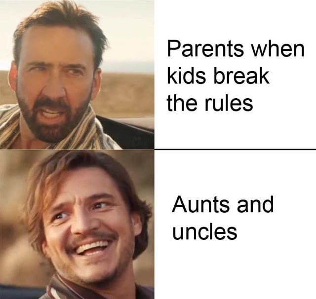 When kids break the rules - meme