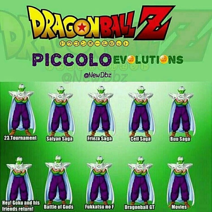 Las evoluciones de Piccolo :'v - meme