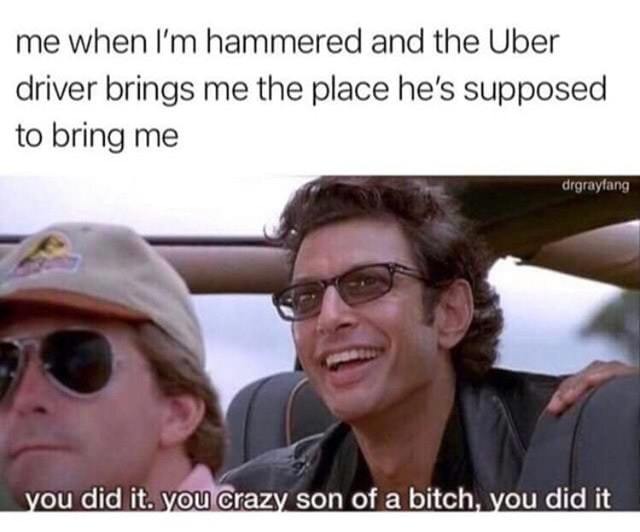 Thank you Uber driver - meme