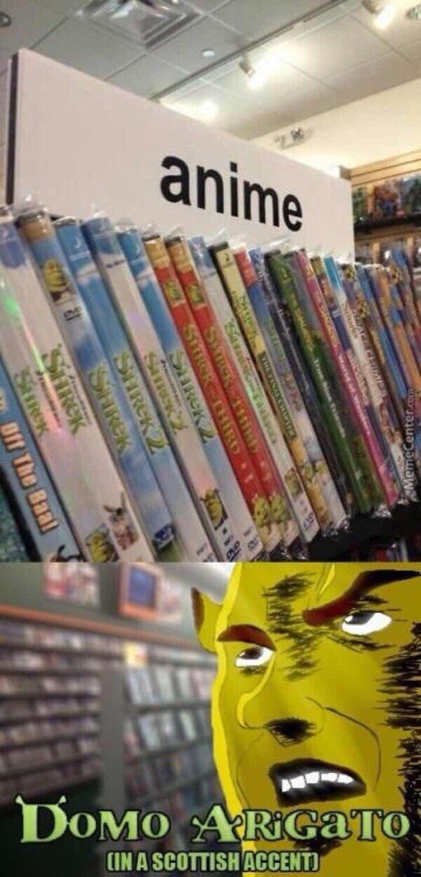 Shrek is love, shrek is anime - meme