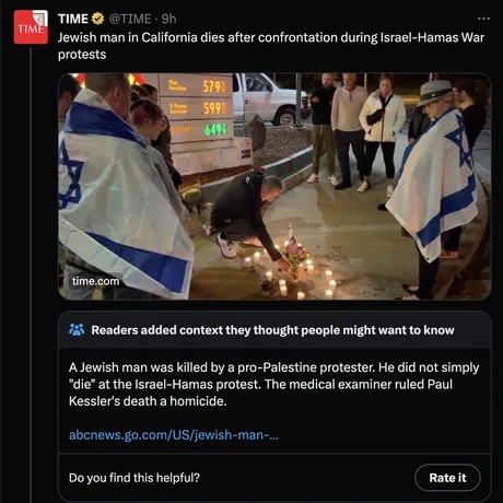 Jewish man was killed by a pro Palestine protester - meme