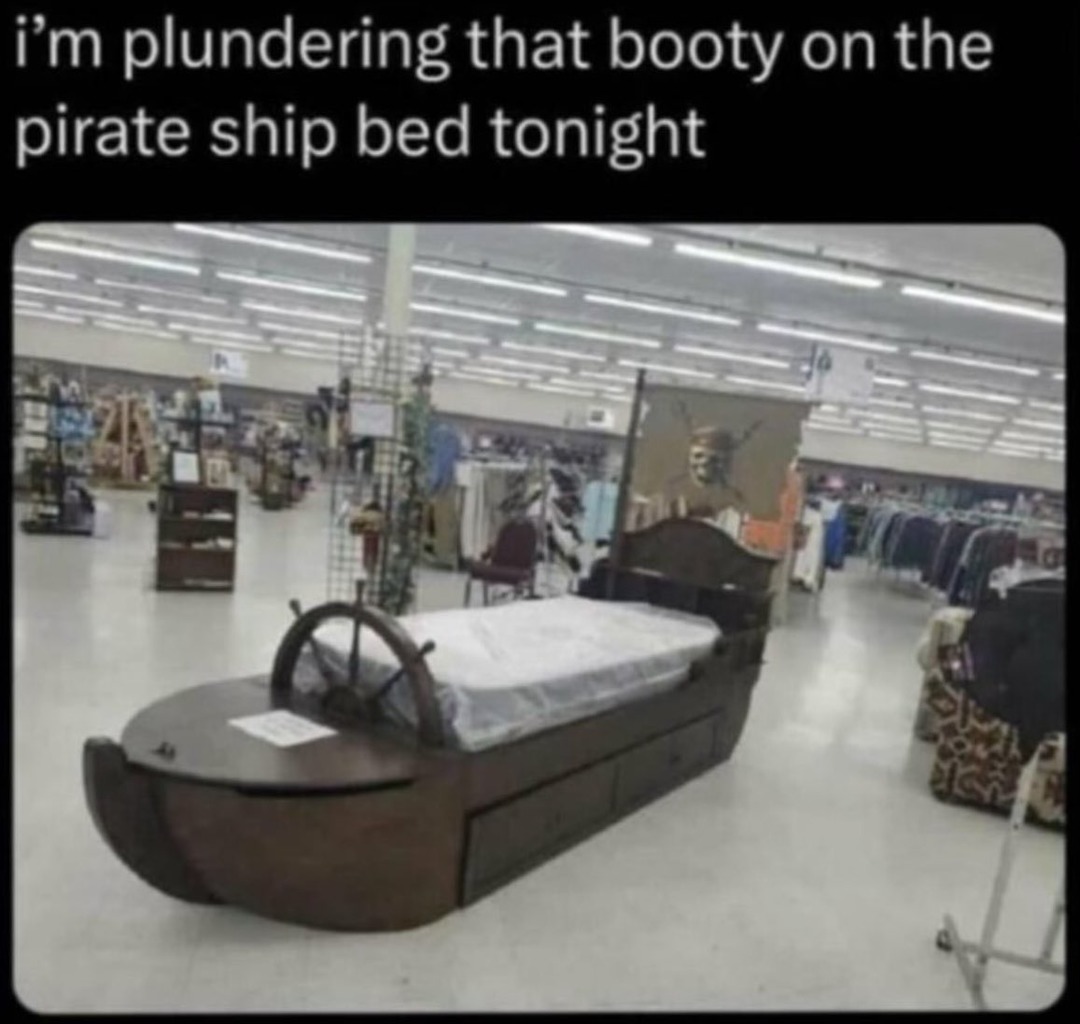 That's a cool bed. - meme