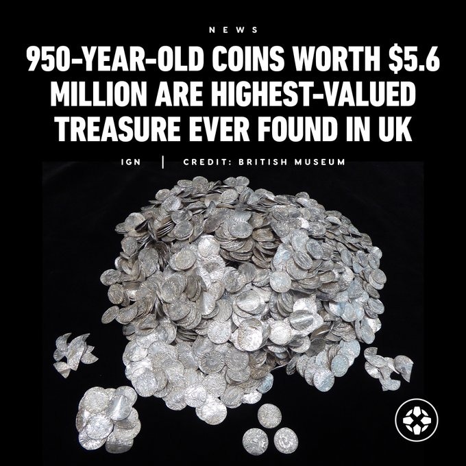 950yo coins found in UK meme news