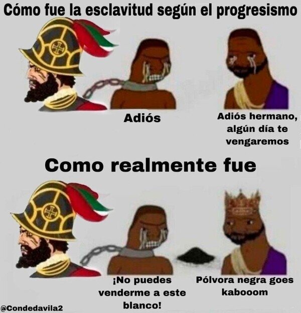 Meme del esclavismo