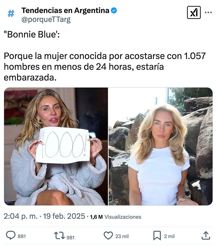 Bonnie blue va a tener un hijo - meme