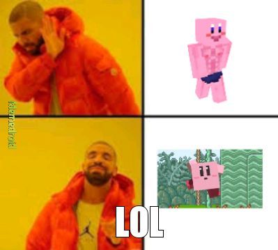 Kirby Minecraft - meme