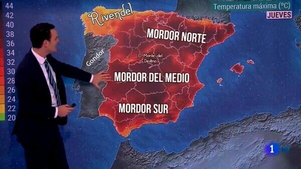El calor de españa - meme
