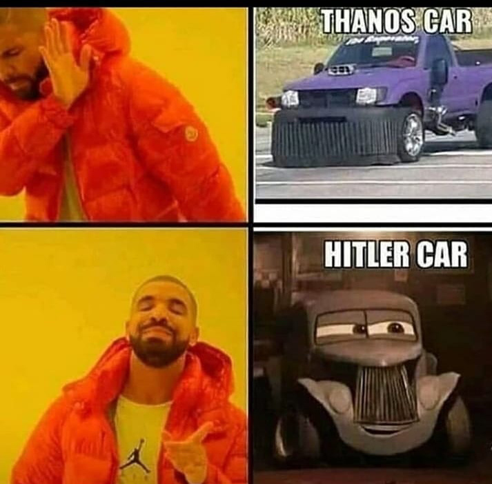 Scar=Thanos car - meme