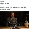 Germany won't be blamed for once