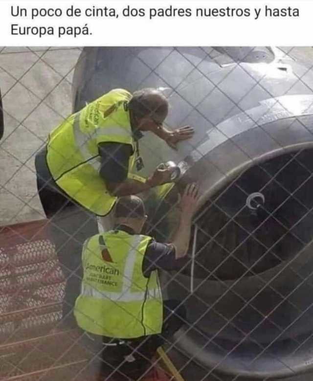 Ese avión va seguro - meme