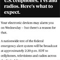 An emergency alert test will sound today October 4 on all US cellphones