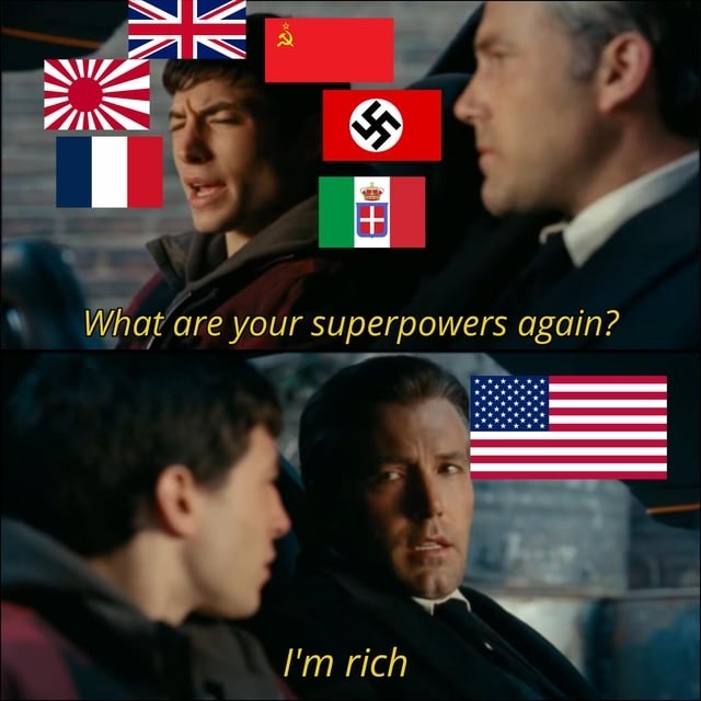 My superpower? Unlimited credit card - meme