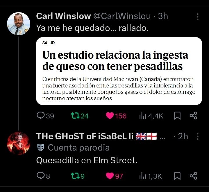 Comer queso y tener pesadillas nuevo combo meme