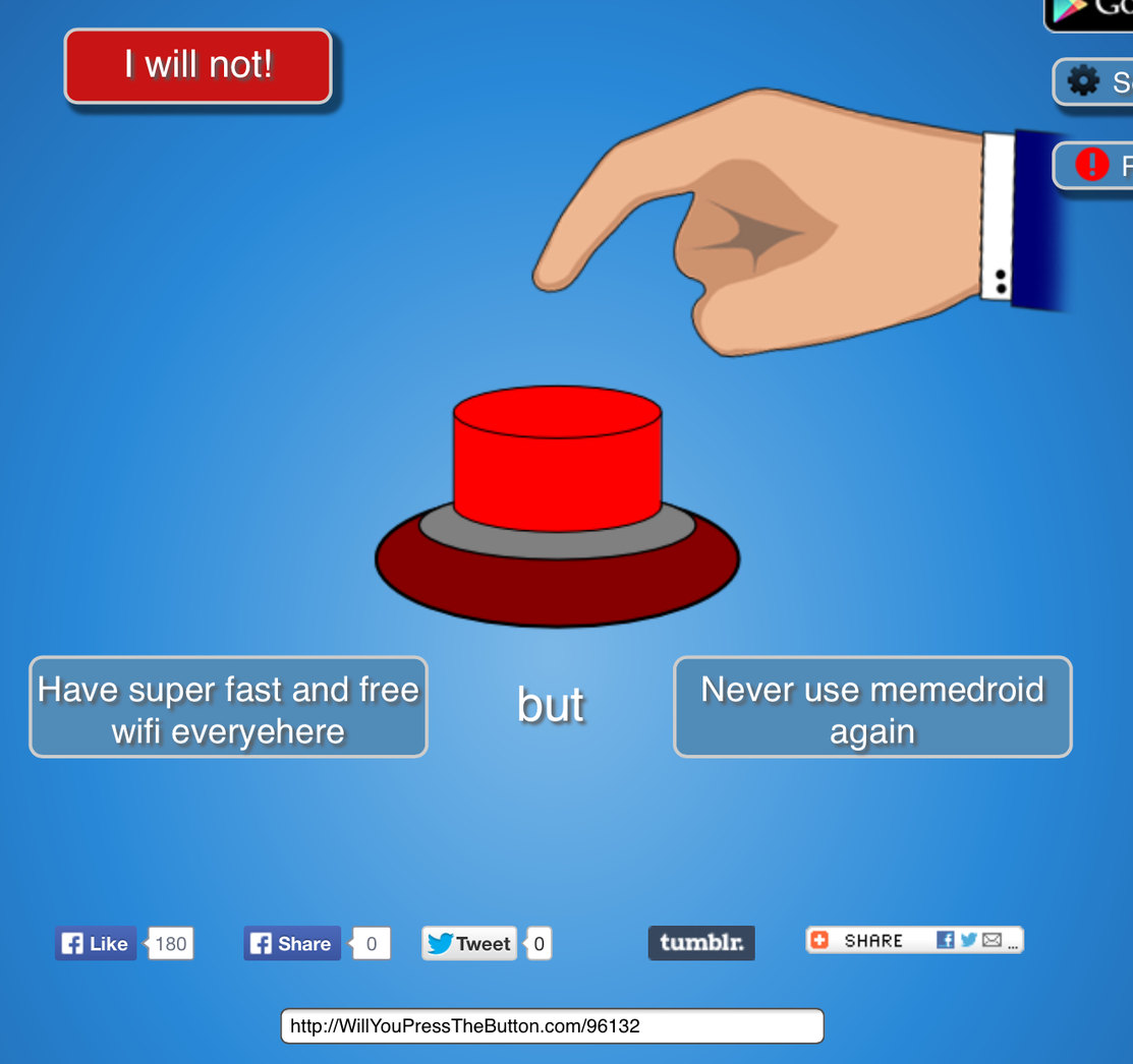 Will you press the button - Meme by catolat :) Memedroid