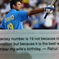 Clever guy dravid!!