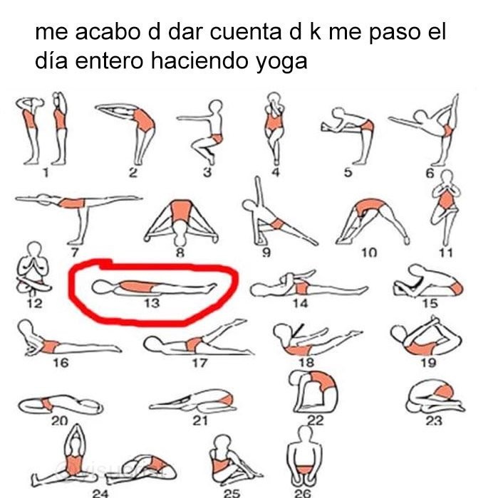 Maestros del Yoga - meme