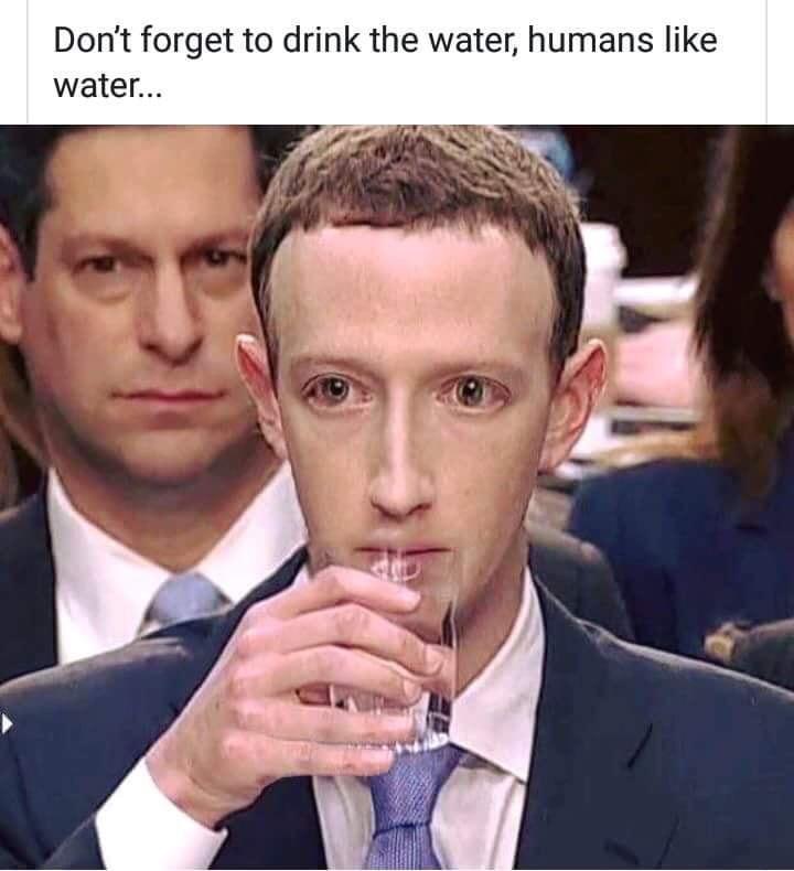 Humans like water - meme