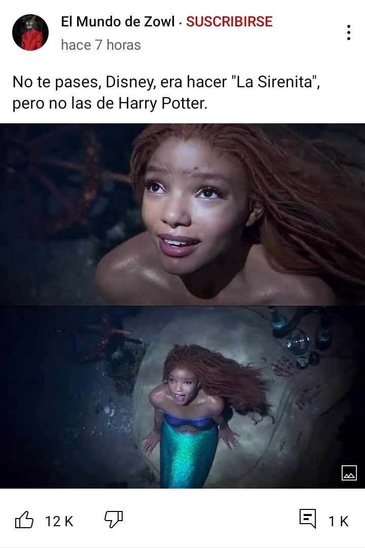 Pobre sirenita se volvió personaje de Harry Potter - meme