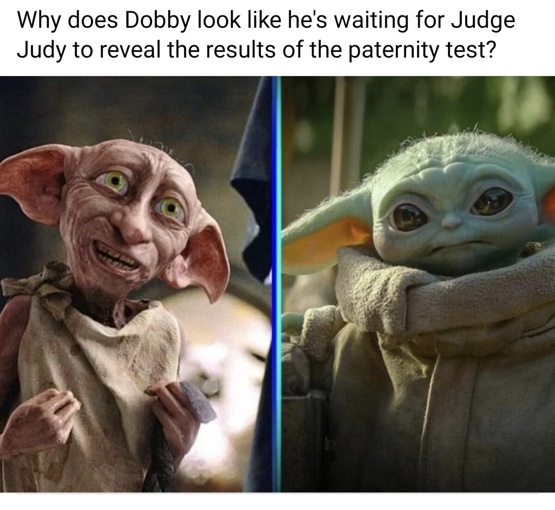 Dobby... you are the father - meme