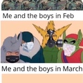 me and the boys in 3 months
