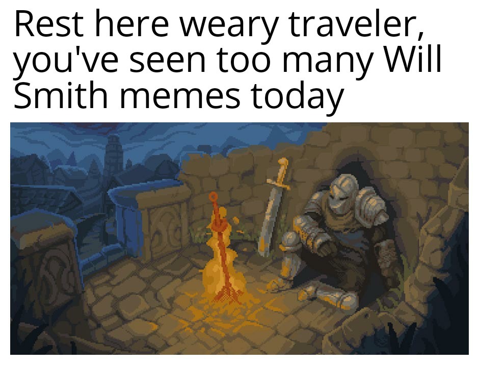 Weary traveler after cris rock slap - meme