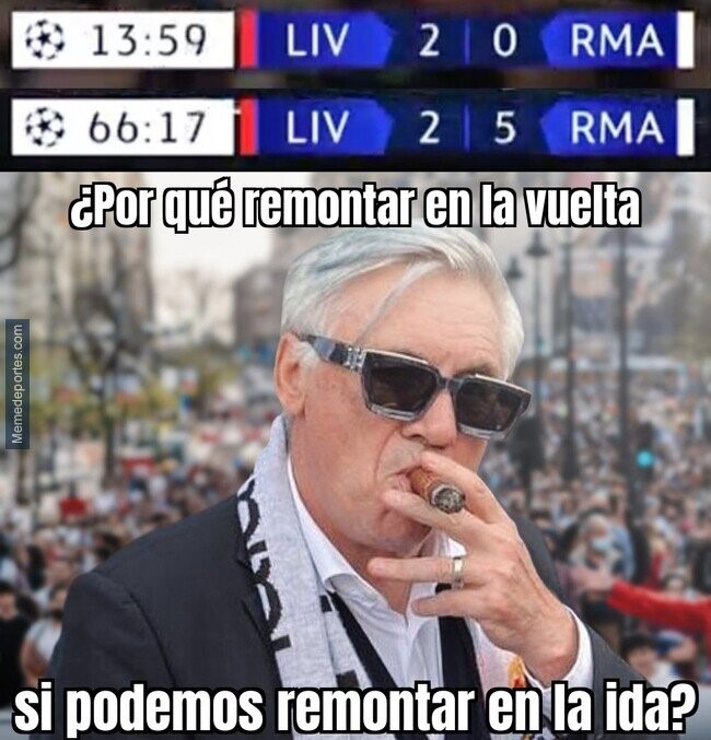 Remontadas Madrid - meme