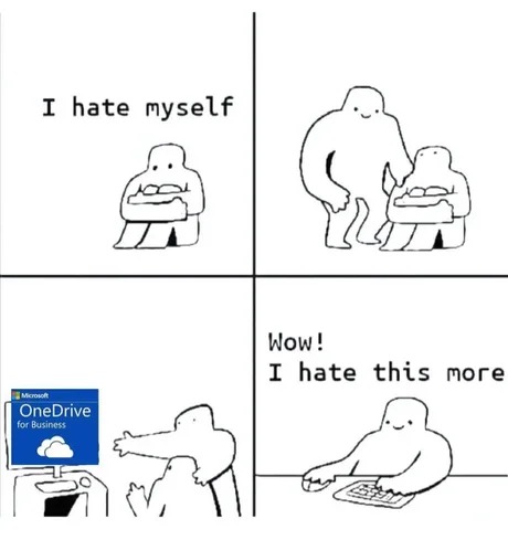 Microsoft one drive meme