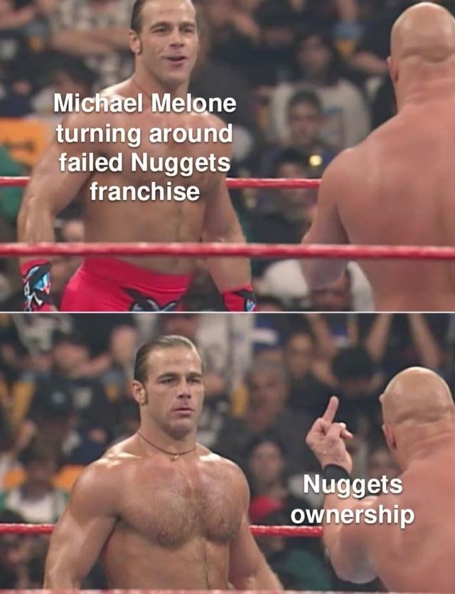 Coach Malone single-handedly carried the Nuggets - meme