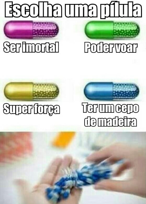 Cepo de madeira - meme