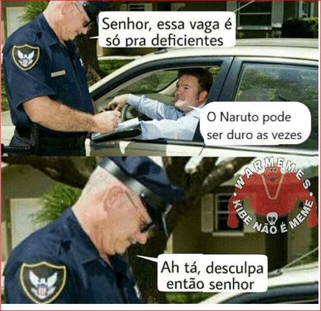 O Naruto pode ser um pouco duro as vezes, talvez você não saiba disso, mas o Naruto também cresceu sem pai. Na verdade ele nunca conheceu nenhum de seus pais, e nunca teve nenhum amigo em nossa aldeia. - meme