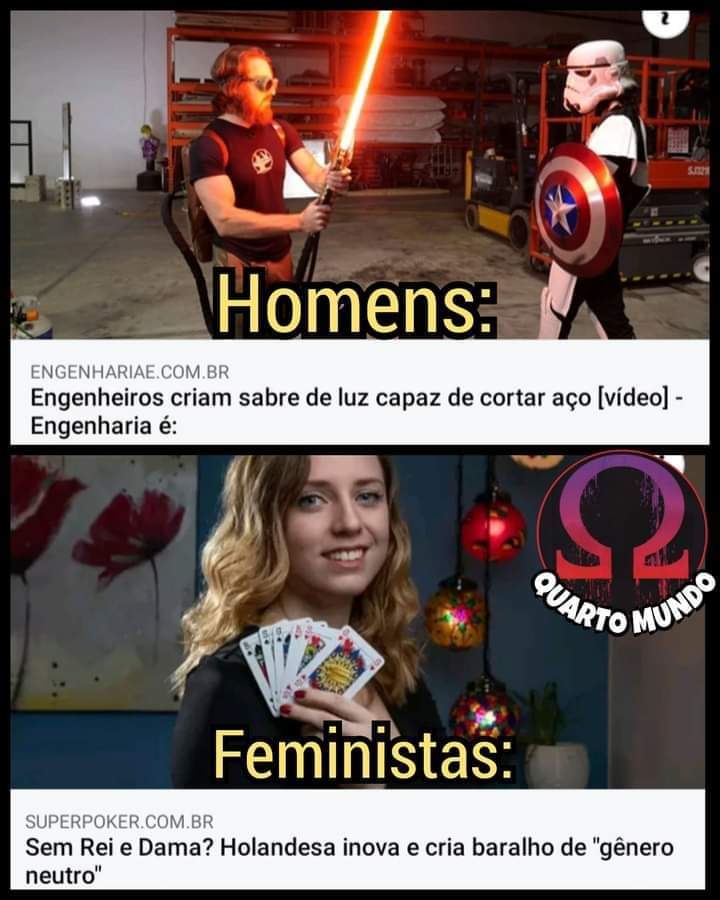 Feministas so faz merda - meme
