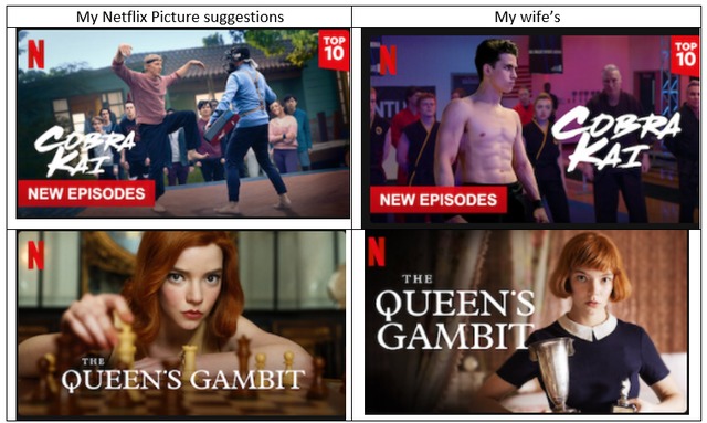Netflix picture suggestions - meme